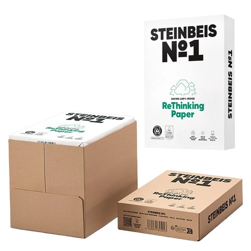 Steinbeis Carta Riciclata 100% Classica per Stampanti A3 80gsm Classica Bianca 500 Fogli - Foto 16 di 24