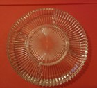 Large 13" Divided Serving Dish/Glass Platter 13"  Snacks Veggie Candy Starburst