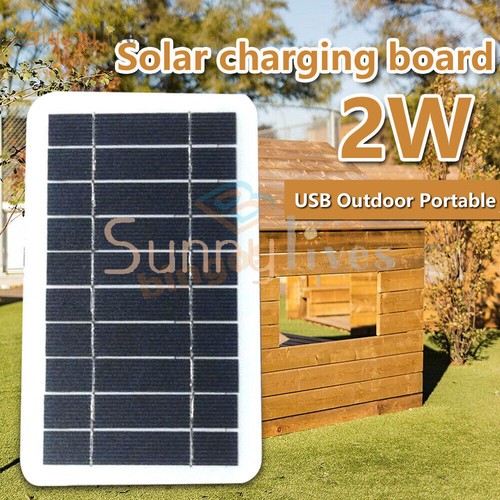 Solar Panel Output USB Outdoor Portable Solar System 5V 2W Mobile Phone Charger - Picture 3 of 23