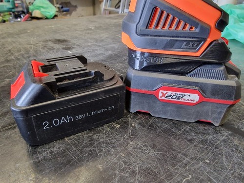 ADATTATORE BATTERIA PARKSIDE PER SMERIGLIATRICE TOPSHAK TS-AG2 36 VOLT M14 - Imagen 3 de 5