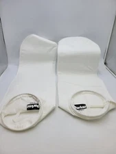Lot of 2 Parker G2P10 Felt Filter Bag Size 2 10 Micron Rating 160 GPM Flow Rate
