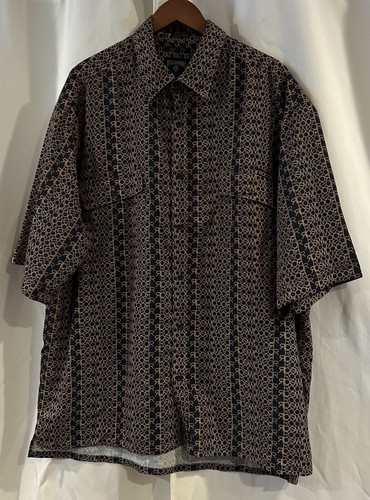 Rocawear Mens Shirt Size XL Button Up Y2K Short Sleeve All Over Print - Picture 2 of 8
