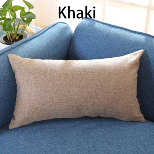 30x50cm Throw Pillow Case Cushion Cover Cotton Linen Rectangle Pillow Cases - Picture 8 of 24