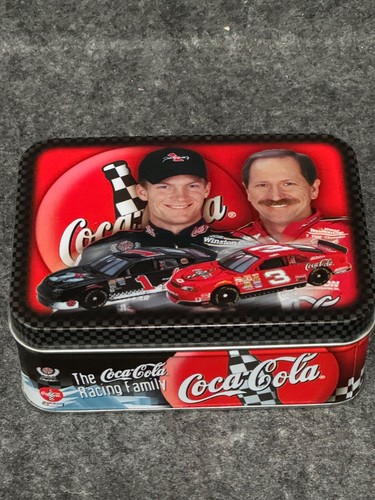 1998 DALE EARNHARDT #3 & DALE JR #1 Coca-Cola 1:64 Diecast 2-Car Tin Set RARE - Picture 10 of 22