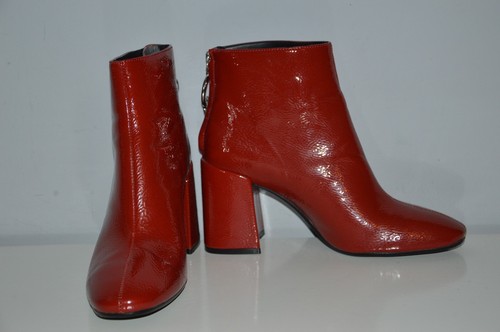 ZARA Neu Rot High Heel Stiefeletten mit Metallic Zuglasche 5113/101 US 6,5 7,5 9 - Bild 26 von 44