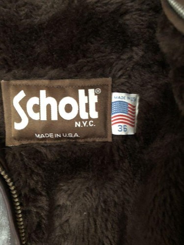 Chaqueta SCHOTT Single Riders Blusa Cuero Vaca Talla M Marrón Hecha en EE. UU. - Imagen 3 de 12