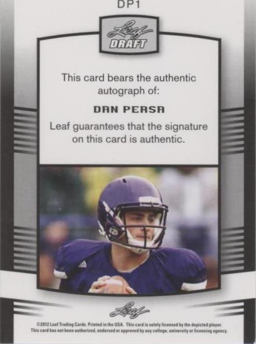2012 Leaf Draft Dan Persa #DP1