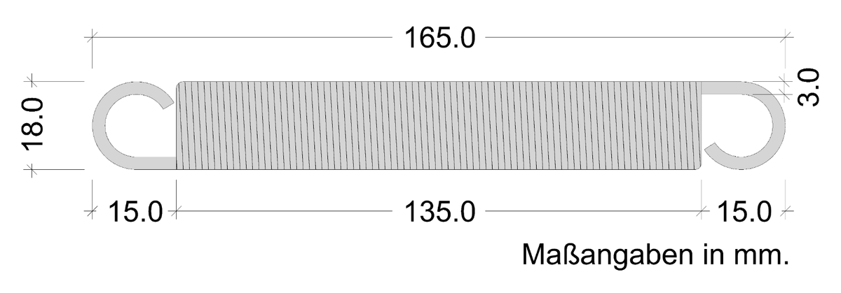 2 Resortes De Tracción Häfele De Acero, 218mm Largo, Repuesto Para Herrajes De Muebles Y Mecanismos De Salto