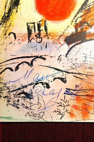 Marc Chagall handsigniert Originallithographie - gerahmt - Bild 4 von 8