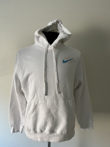 Nike 90s Men's Just Do It Hoodie Sweatshirts Comfortable White Large