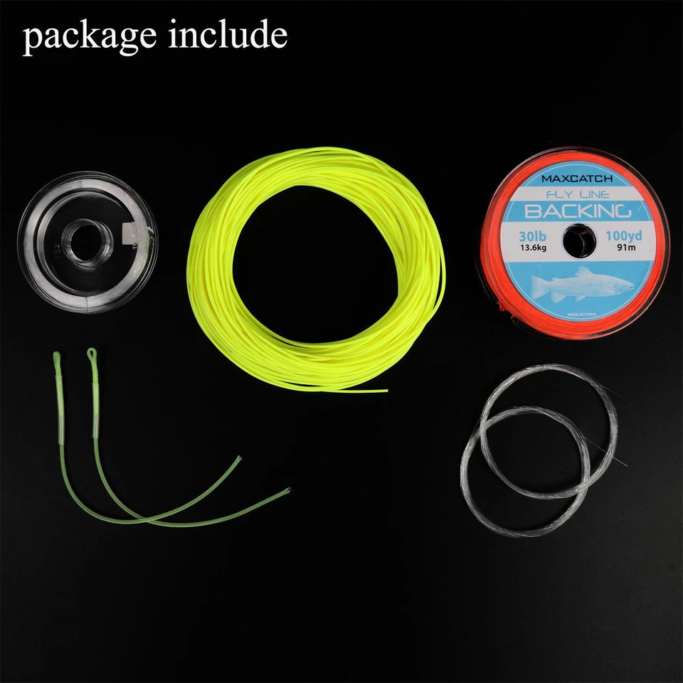 Maxcatch ligne flottante combo backing pêche à la mouche WF2/3/4/5/6/7/8F - Immagine 2 di 4