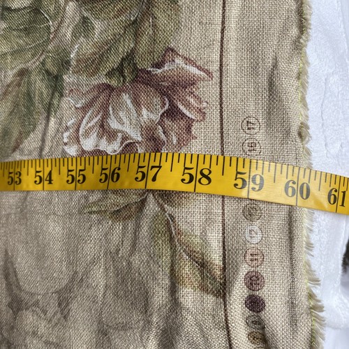 Beacon Hill Fabric Rose Canine Italy Beige Large Wild Rose Linen 4 yards - Picture 14 of 14