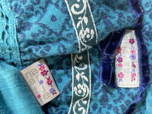 Naartjie Girls 100% Cotton Blue Short Sleeve Butterfly Top & Skirt 2Pc Set 4 - Picture 6 of 11