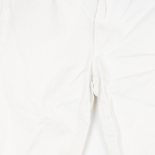 Gap Womens White Cotton Skinny Jeans Size 30 in L25 in Regular Zip - Raw Hem - Picture 9 of 10