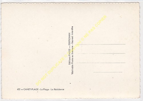 Cpsm 66140 Canet Beach La Residence Edit Pages - Picture 2 of 2