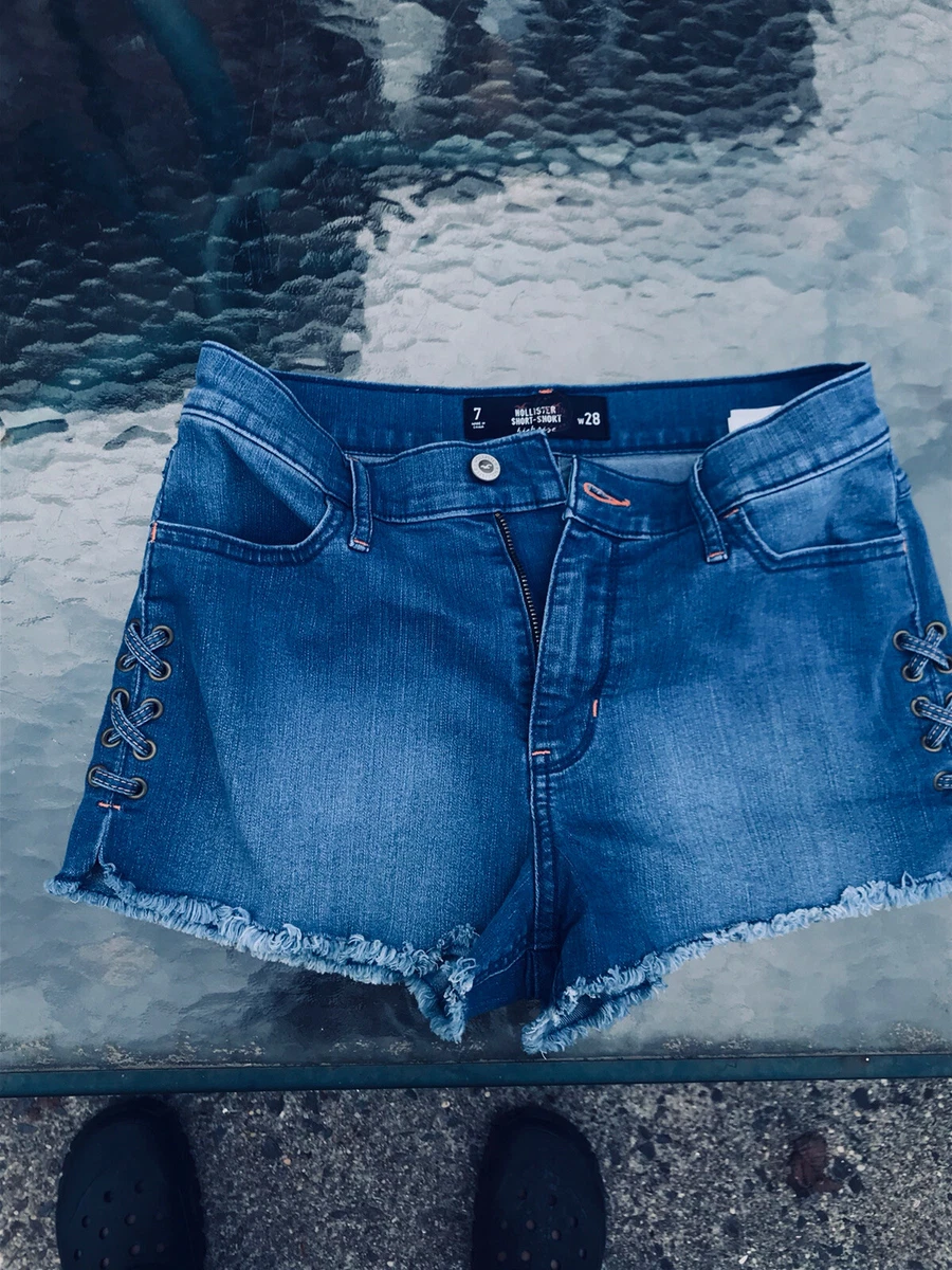 Blue hollister sales shorts