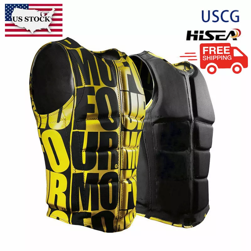 USCG Adult Life Jacket XXL Life Saving Vest Neoprene Surfing XL Fishing US  STOCK