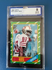 1986 Topps - C* on Copyright Line #161 Jerry Rice (RC)