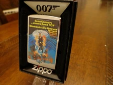 JAMES BOND 007 DIAMONDS ARE FOREVER MOVIE POSTER ZIPPO LIGHTER MINT IN BOX