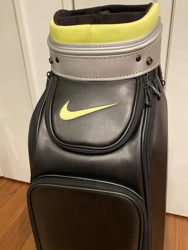 NIKE Statement Golf Bag Caddy Bag Rare – Black/Silver/Yellow -Sports Accessory - Picture 5 of 20
