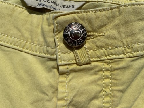 Jacob Cohen, pantalones de algodón + elastano color amarillo canario talla W36 - Imagen 5 de 8