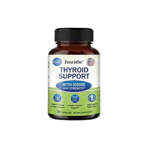Advanced Thyroid Support Supplement mit Jod Kapseln Kostenloser Versand - Bild 11 von 13