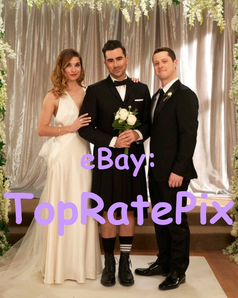 SCHITT'S CREEK Dan Levy, Noah Reid, and Annie Murphy 8x10