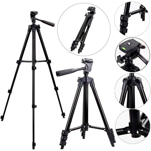 Tripode para Camara 1020mm Reflex Webcam Movil Smartphone 4 Patas Seguro Rápido - Imagen 10 de 11