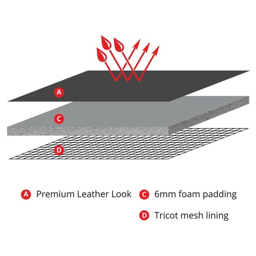 SINGLE ROW CUSTOM LEATHER LOOK SEAT COVER FOR HOLDEN KINGSWOOD 71-84 - Foto 6 di 9