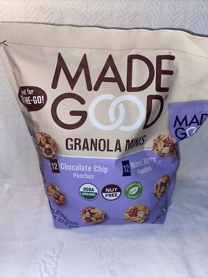 MadeGood Organic Granola Minis 24-Bag Organic Snack Variety Pack, Gluten Free