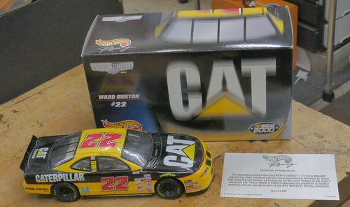 NASCAR 1/64 Die-Cast Replica Ward Burton #22 CAT Car Limited Edition WITH COA  - Picture 1 of 10