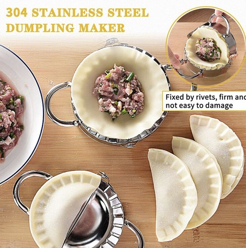 Dumpling Press Pastry Tool Dough Cutter Kitchen Mould Empanada Pie Large S Maker - Picture 5 of 8