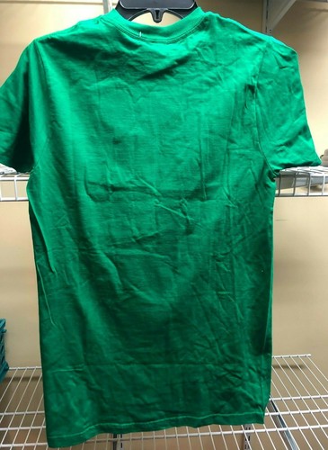 Camiseta "I Am Kick Ass" Verde con Letras Amarillas Película Superhéroe Hombres Mediana Nueva - Imagen 3 de 5