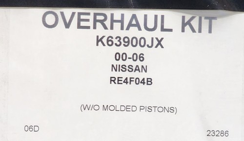 RE4F04B TRANSMISSION OVERHAUL-KIT 2000-2006 NISSAN - Picture 3 of 4