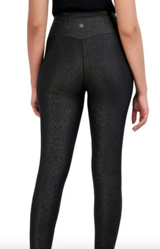 Leggings para mujer Sage cintura alta que absorben la humedad - pitón negro - talla S - Imagen 6 de 6
