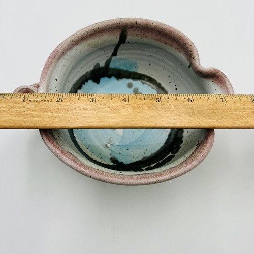 Hand Thrown Pottery Gravy Boat / Creamer Handle 6.5-7.5” Modern Abstract - Picture 13 of 13