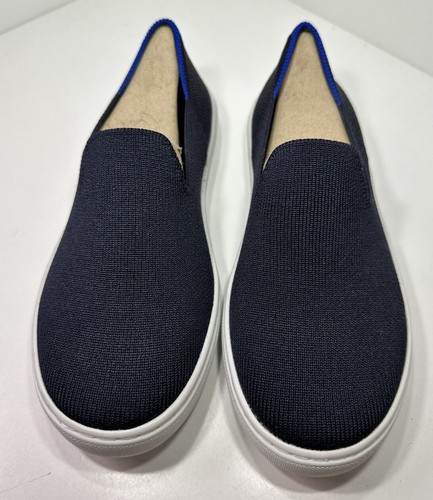 Zapatilla deportiva plana Rothy's The Original sin cordones azul marino NIÑOS talla 3 EE. UU.