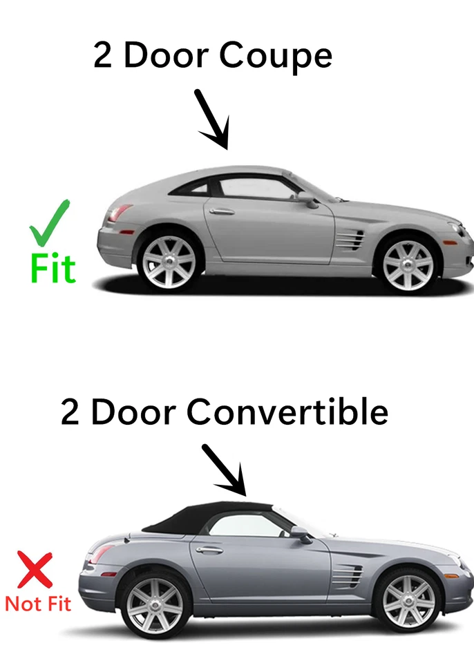 Fits 2004-2008 Chrysler Crossfire Coupe Passenger Right Side Door Window Glass Foto 3 de 4
