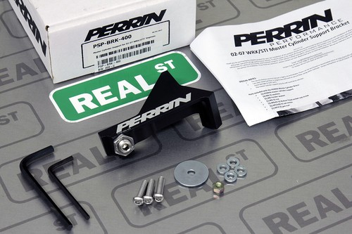 Perrin Master Cylinder Support Black for WRX 02-07 STI 04-07 EJ205 EJ255 EJ257 - Picture 1 of 9