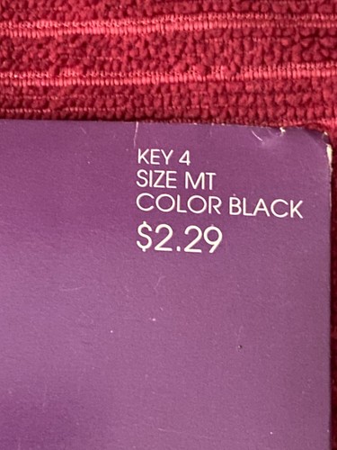 Sheer Intrigue Pantyhose Size MT Fashion Texture Color Black Side Flower 100% Ny - Picture 3 of 6