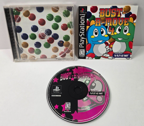 Bust-A-Move 4 - PlayStation 1, PS1 - Complete CIB