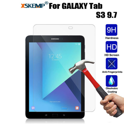 For Samsung Galaxy S S2 S3 Tablet Premium Tempered Glass Screen Protector Cover - Picture 1 of 33