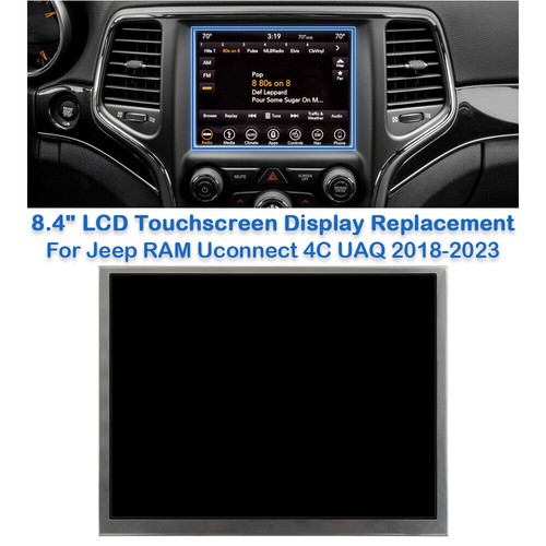 TDO-XGA0840J00001-V5 8.4" LCD Touch Screen Display For 18-23 Jeep Grand Cherokee - Foto 2 di 5
