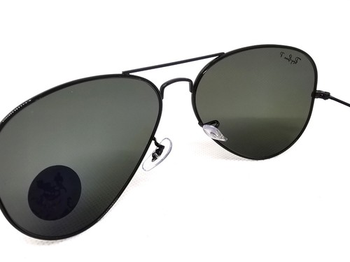 Ray-Ban 3025 AVIATOR LARGE METAL 002/58 62◻14 Occhiali da sole neri polarizzati - Foto 4 di 8