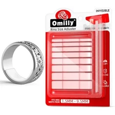 Omilly Ring Sizers for Loose Rings,144 Pack 16 Sizes 6 Sheets Ring 