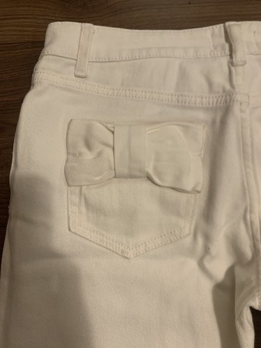 Red Valentino White Jeans Bow Pockets Excellent Condition - Picture 5 of 6