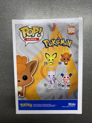 Funko Pop! Pokemon Vulpix Flocked #580 Funko 2020 Summer Convention Exclusive  - Picture 2 of 3
