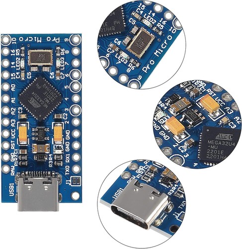 Arduino Pro Micro ATmega32U4 5V 16MHz Replace ATmega328 Pro Mini Leonardo USB - Picture 4 of 17