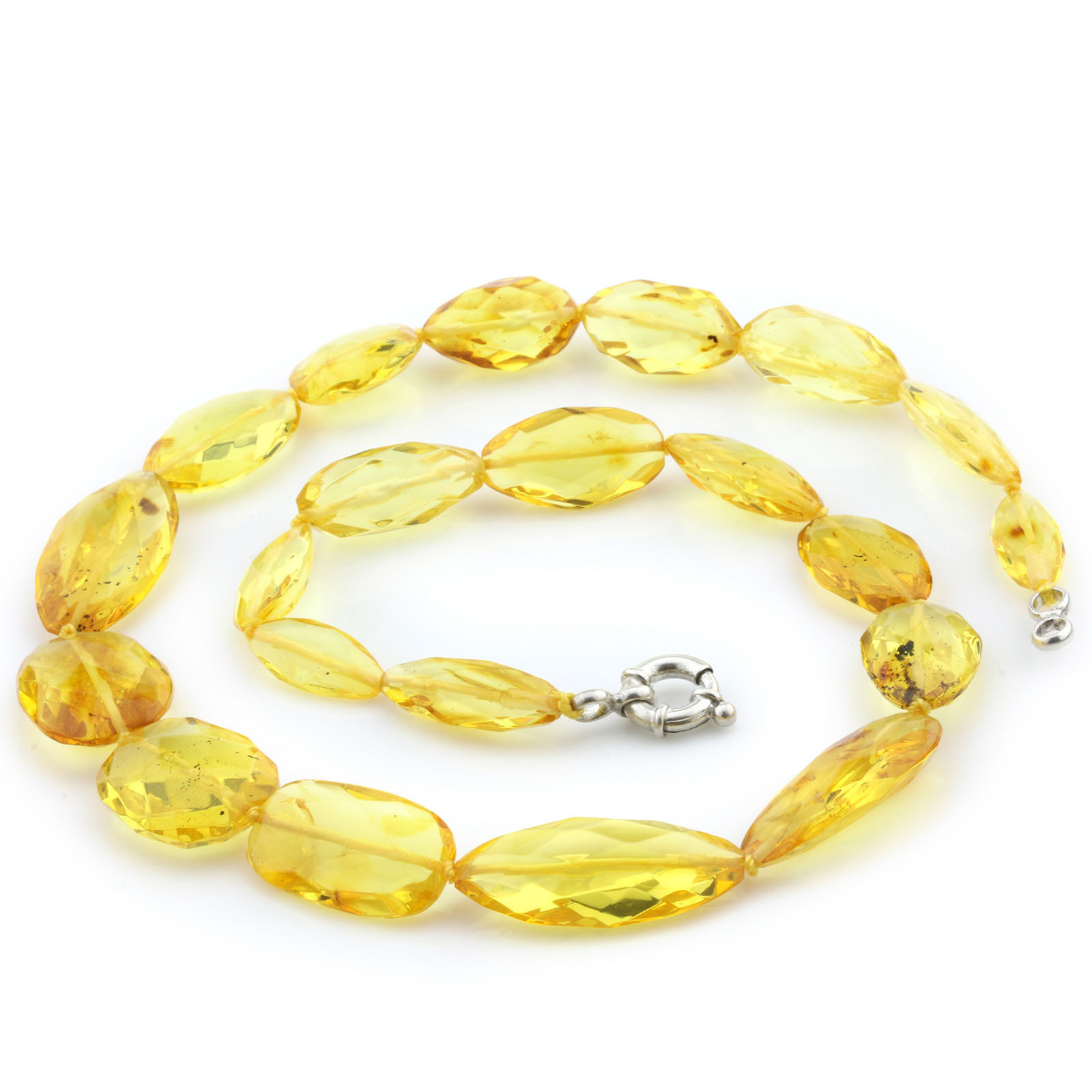 Collana Con Naturale Baltic Amber con Fibbia in argentoo Sterling Sterling Sterling 925 Oliva 27 G. FBR1 79a4fa Collana Con Naturale Baltic Amber con Fibbia in argentoo Sterling Sterling Sterling 925 Oliva 27 G. FBR1 79a4fa
