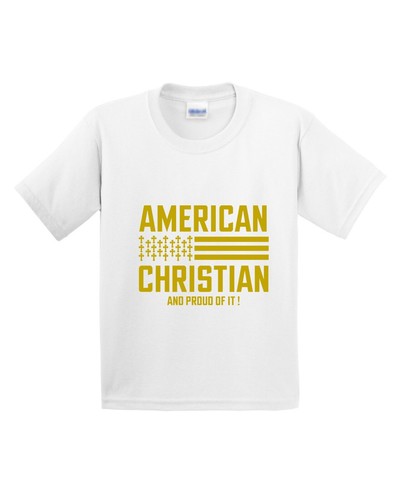 American USA Flag Christian Religious Jesus Faith Grateful Kids T Shirt New Gift - Picture 9 of 45